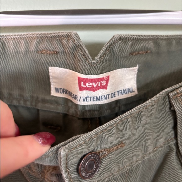 Levi’s Workwear Olive Trousers Straight Leg - Picture 2 of 5